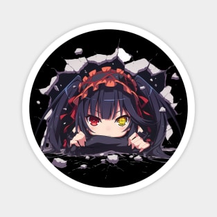 Kurumi Tokisaki Date A Live Anime Chibi Kawaii Peeking Dual Eyes Magnet